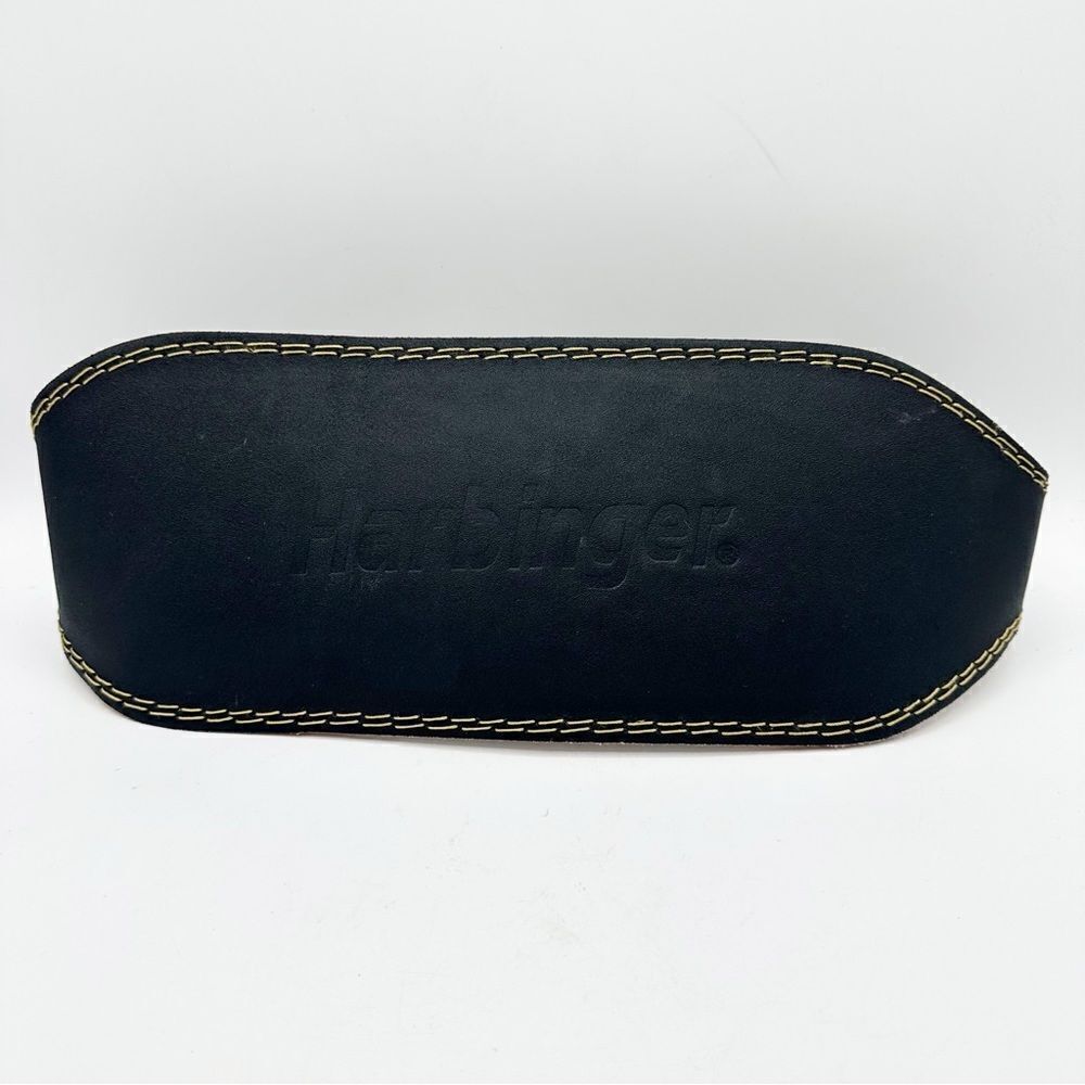 NEW Harbinger 6" Padded Leather Weight Lifting Belt Size Medium‎ Waist 29” - 33”